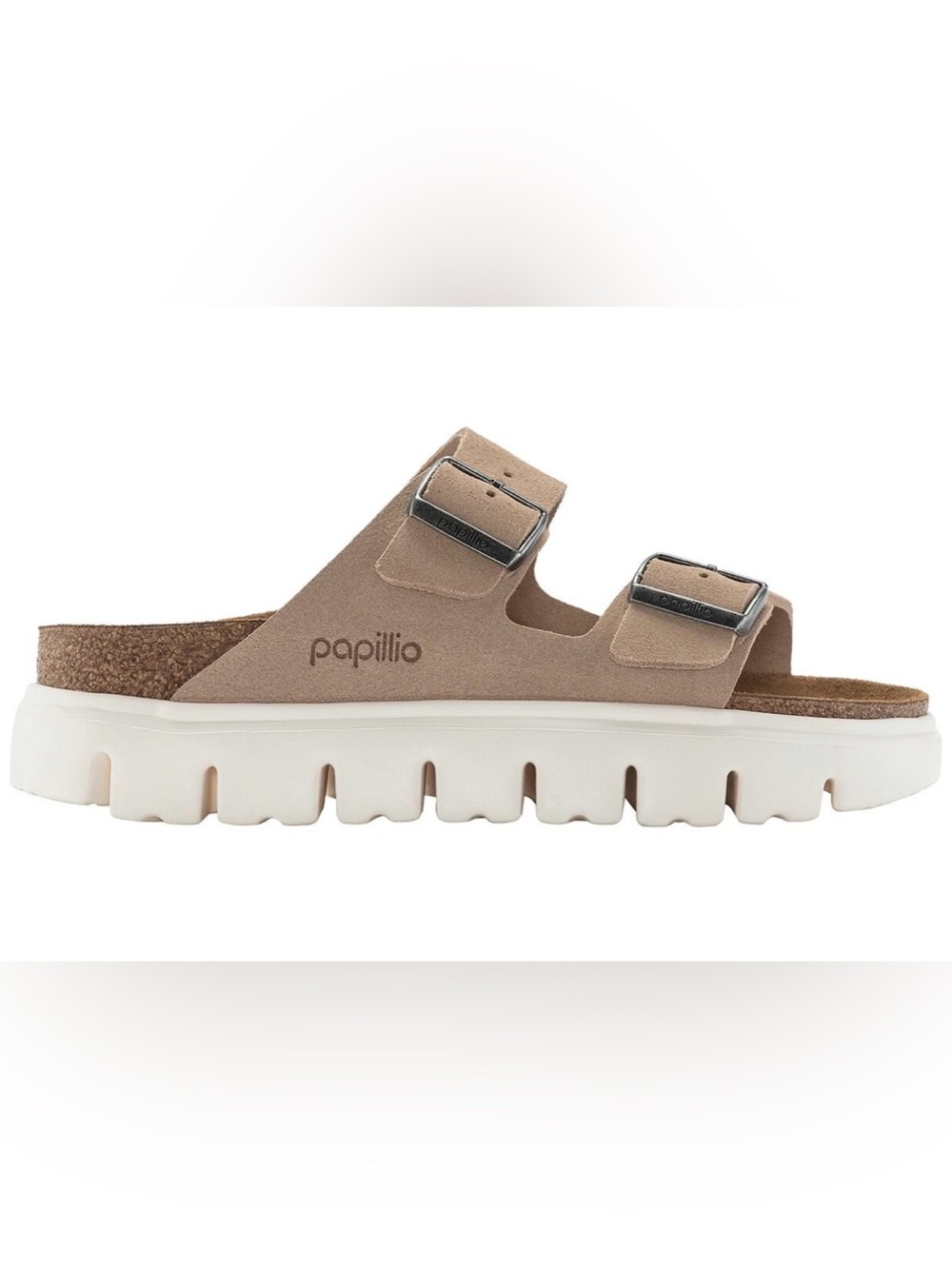 Arizona chunky suede, narrow sandal 🌞🤎